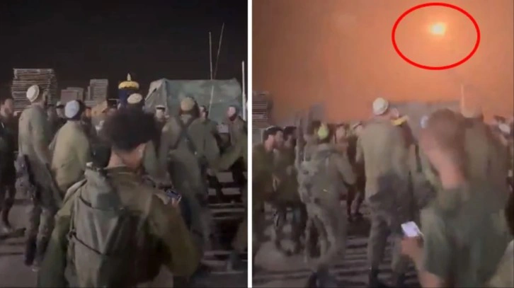 İsrail askerleri, Hamas roketlerinin imha edilmesini dans ederek izledi