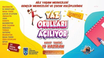 Ankara Büyükşehir Belediyesi Yaz Okulları Başvuruları Başlıyor