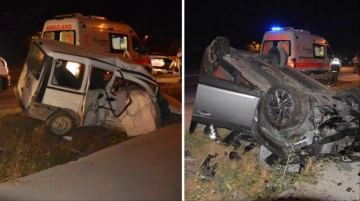 Gece yarısı korkunç kaza! Karı koca hayatını kaybetti, 2 kişi de yaralandı