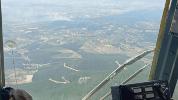İzmir'de orman yangını: 5 helikopter, 2 uçak devrede